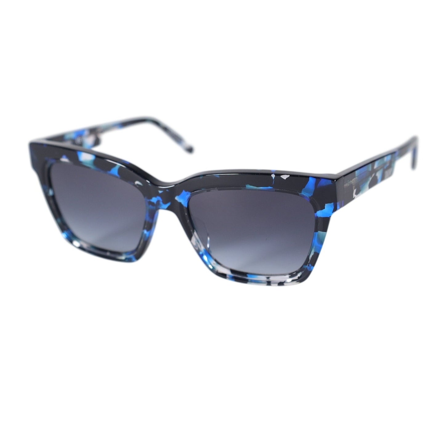 DKNY Square Women's Designer Sunglasses - Sapphire Tortoise / Blue