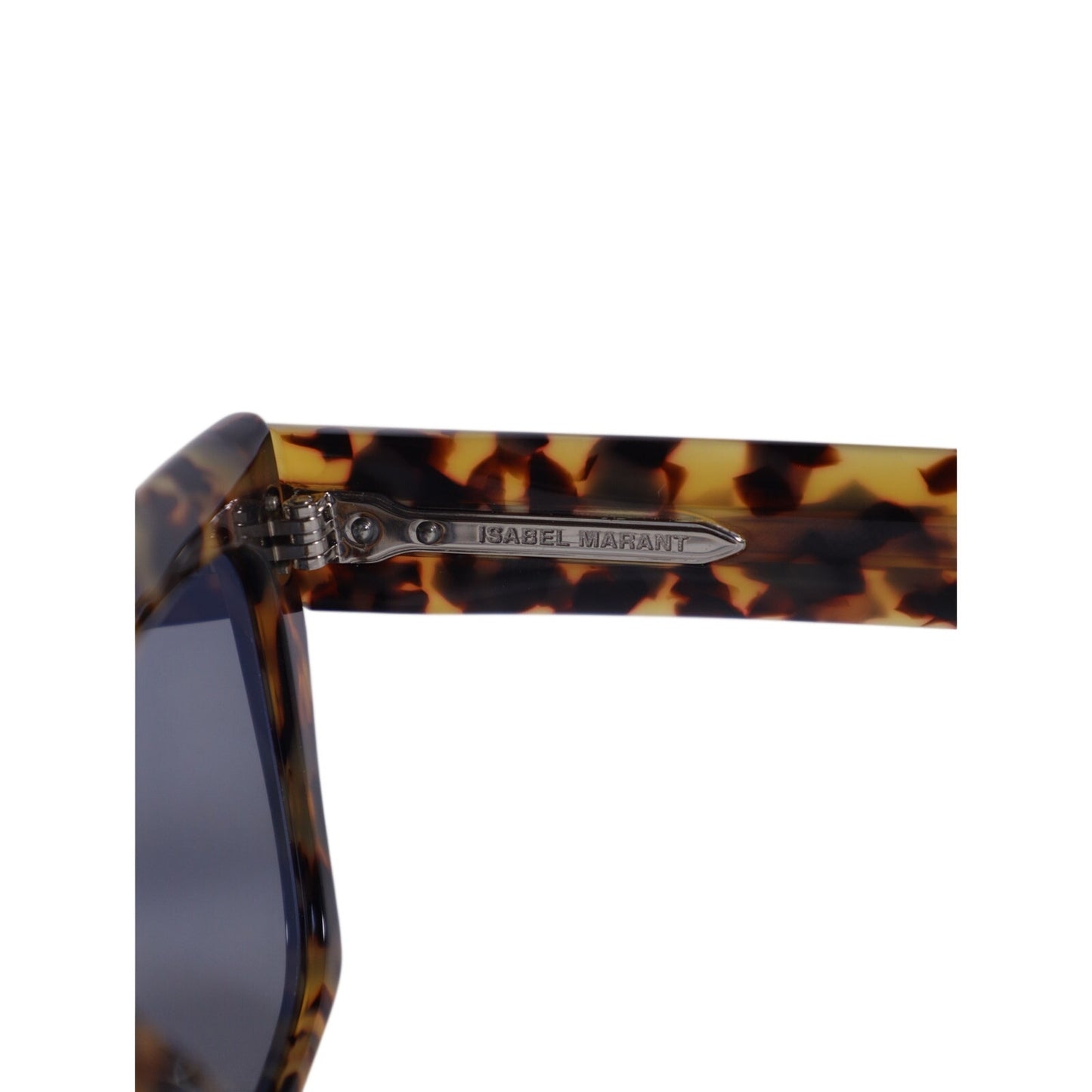 Isabel Marant Square Womens Designer Sunglasses - Yellow Havana / Blue