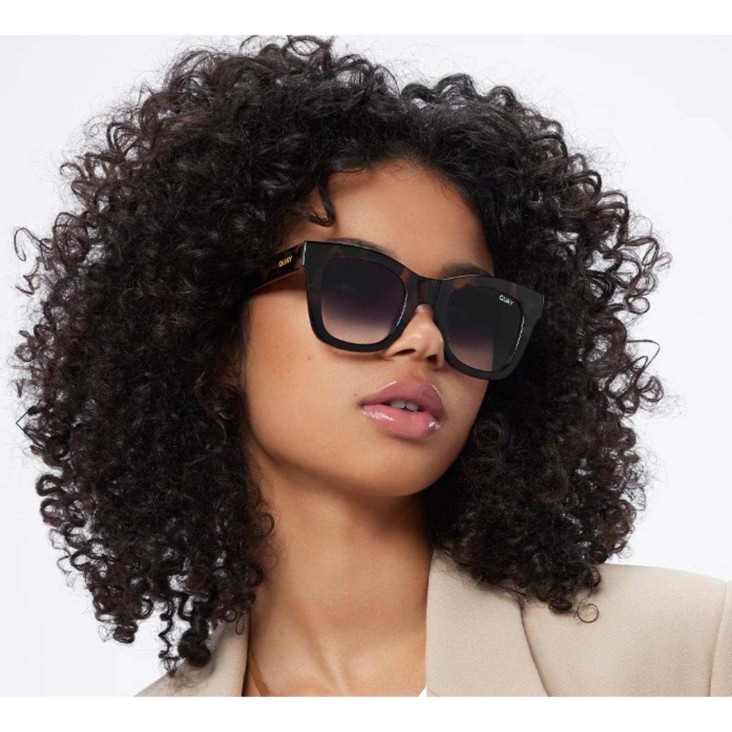 Quay Australia AFTER HOURS Women's Sunglasses - Tortoise Black/Black Fade