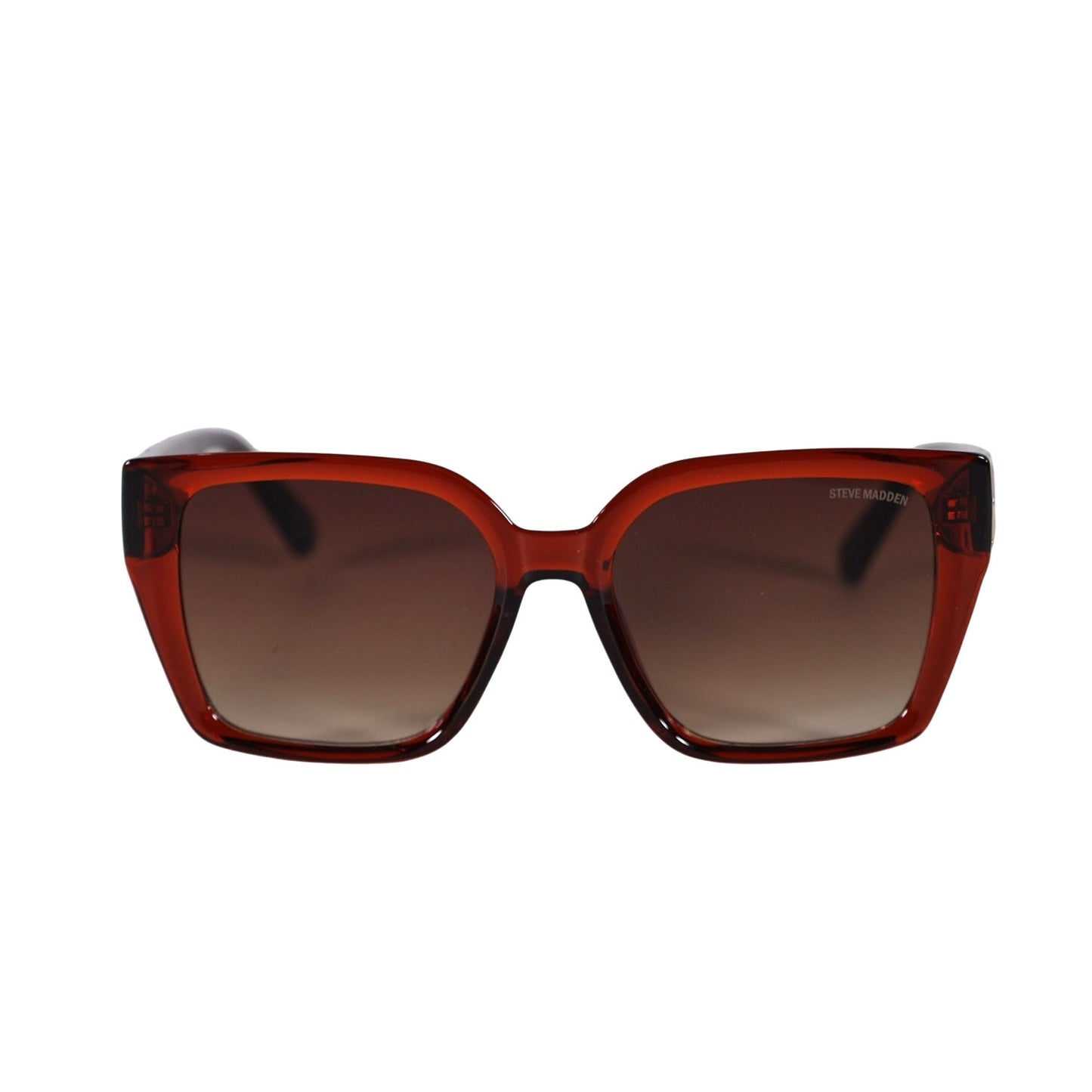 Steve Madden POPPYN Oversized Square Sunglasses – Brown / Brown Gradient
