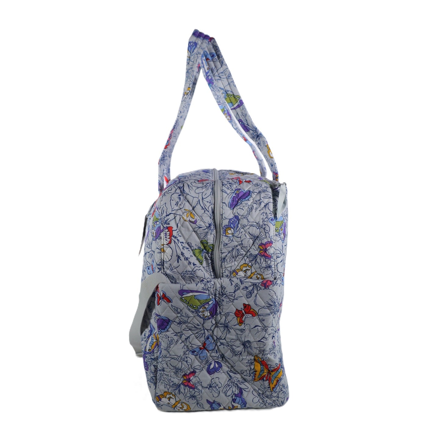 Vera Bradley Large Cotton Quilted Weekender Travel Bag - Butterflies