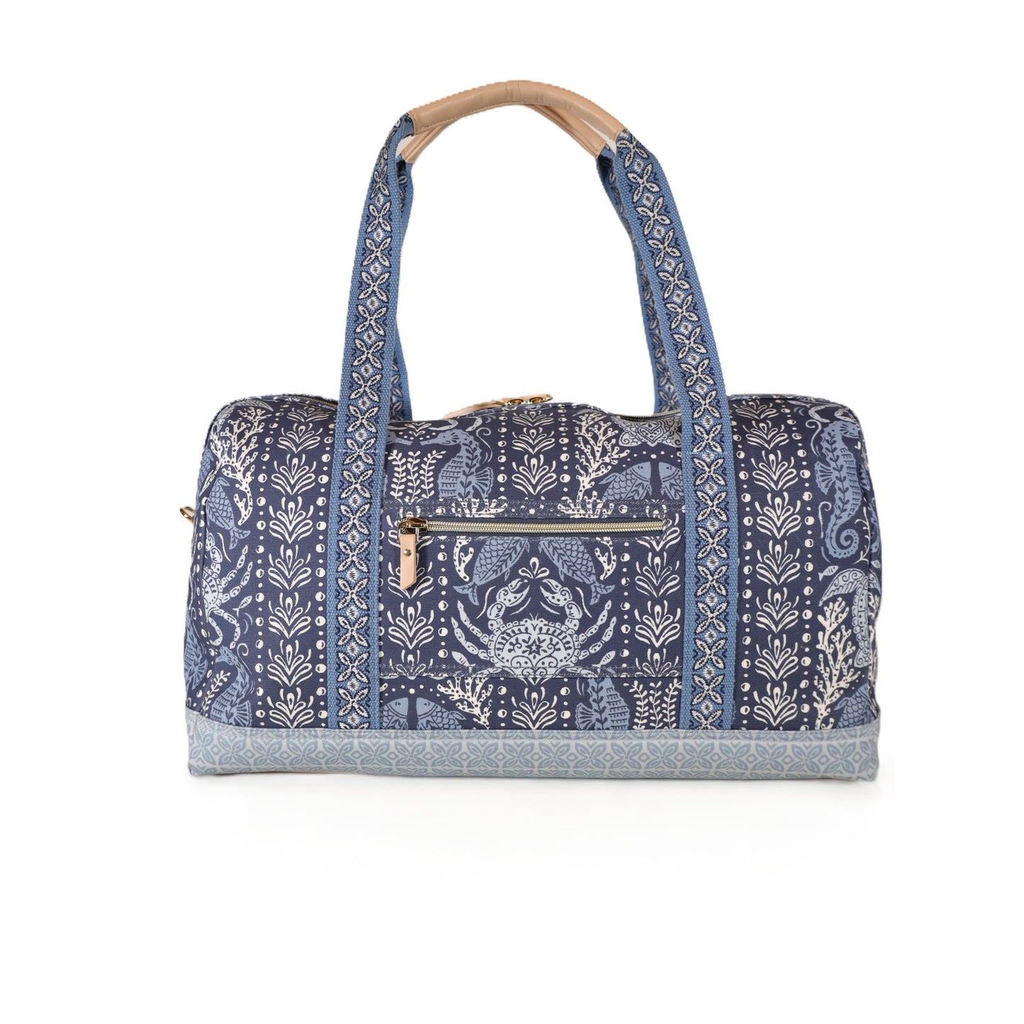 Spartina 449 Coated Canvas Large Travel Duffel Bag - Hamilton Sea Life - NWT