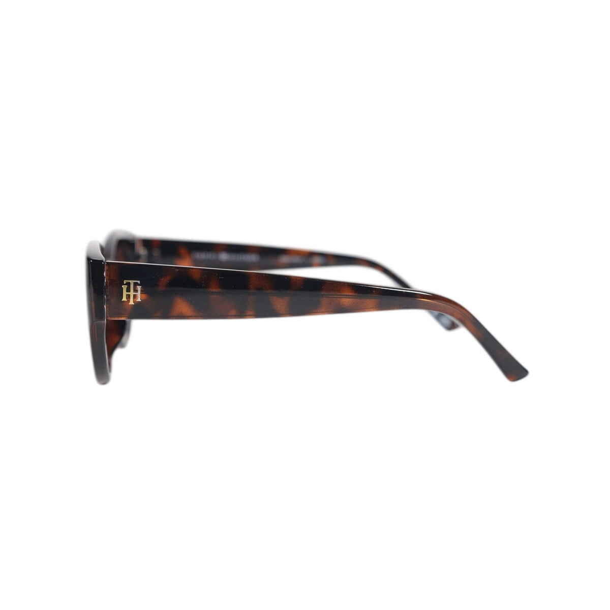 Tommy Hilfiger Women’s Oval Sunglasses – Dark Tortoise / Brown Gradient