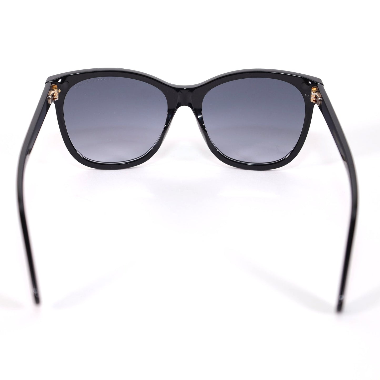 Marc Jacobs Cat Eye Womens Sunglasses - Shiny Black / Grey Gradient