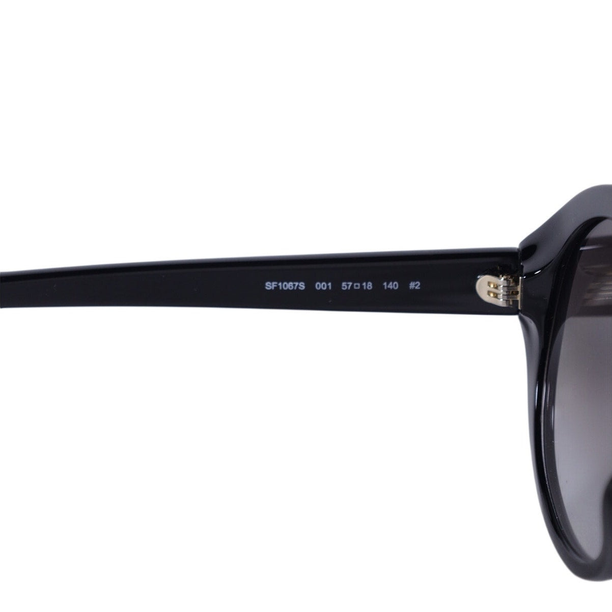 Salvatore Ferragamo Oval Round Women's Designer Sunglasses - Black / Grey