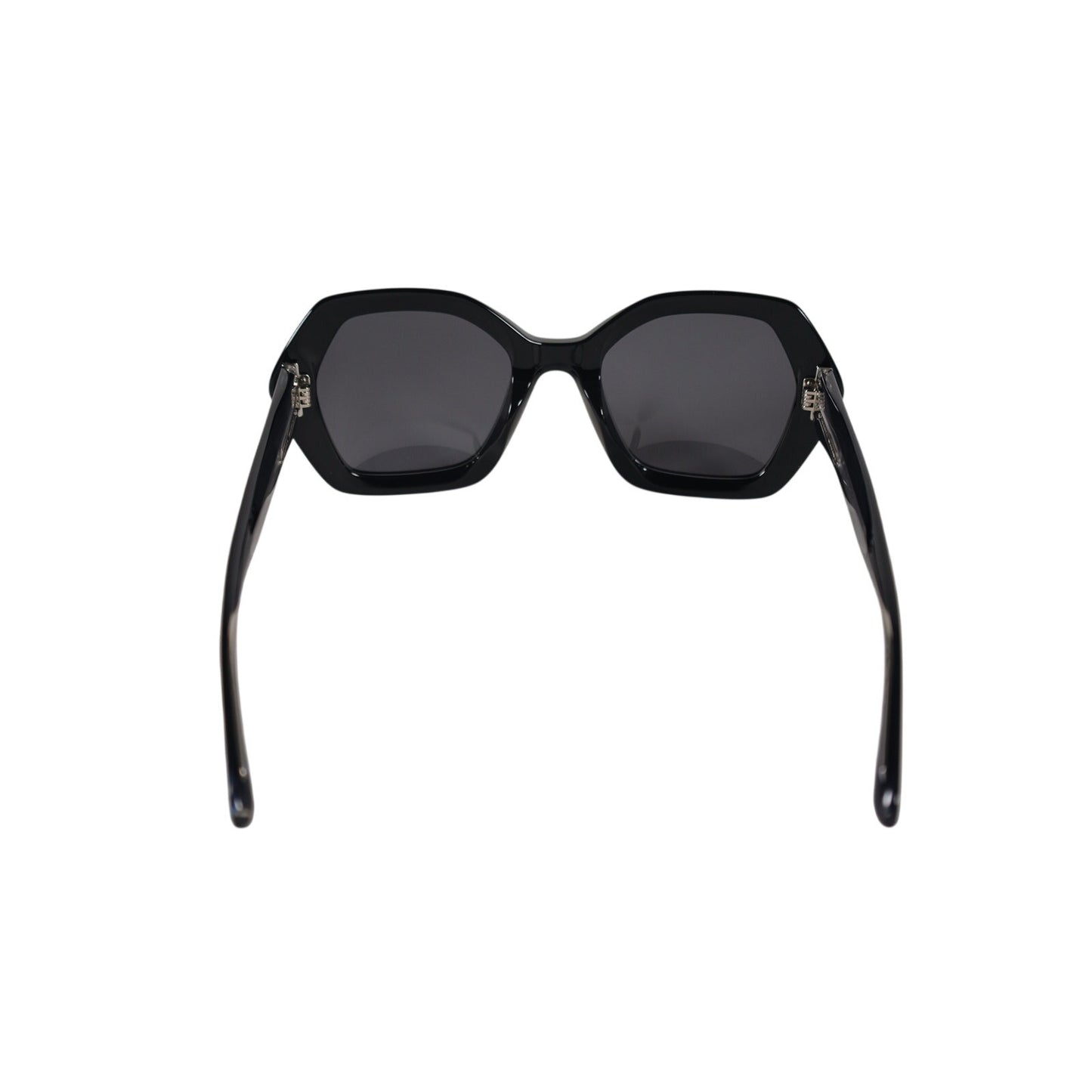 Isabel Marant Oversized Geometric Women's Sunglasses - Shiny Black / Grey