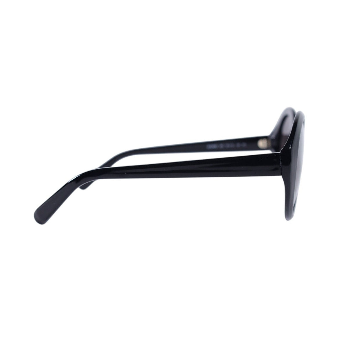 Salvatore Ferragamo Oval Round Women's Designer Sunglasses - Black / Grey