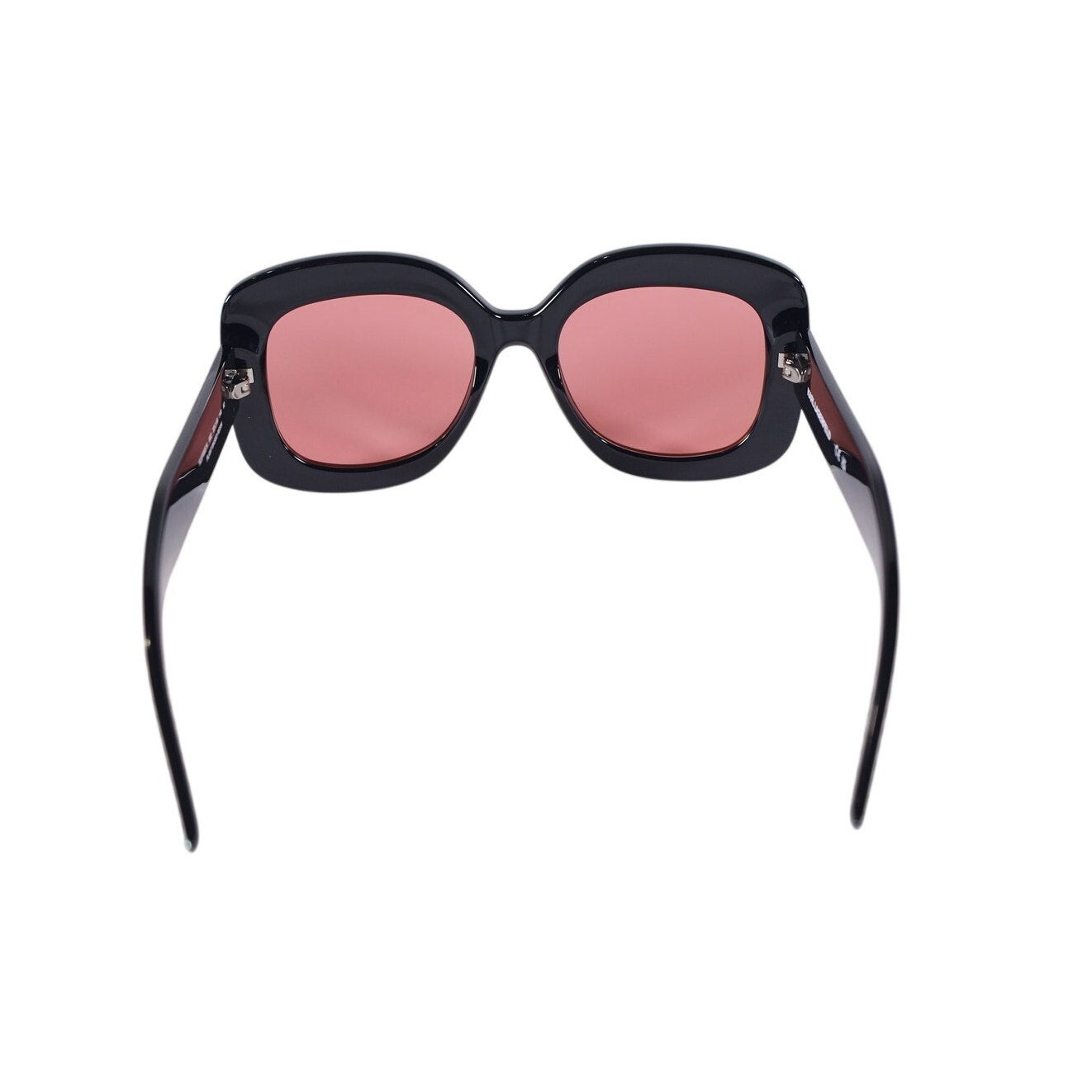 Karl Lagerfeld Oversized Square Sunglasses – Iridescent Wine Mirror