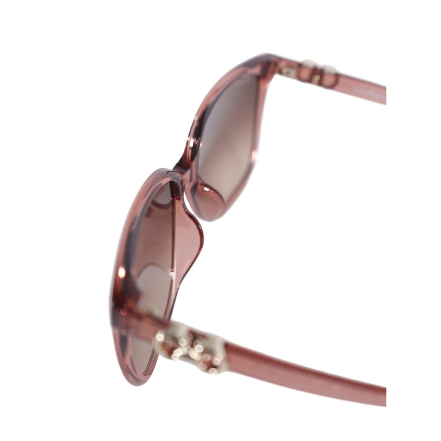 Salvatore Ferragamo Oversized Cat Eye Sunglasses - Transparent Nude Pink