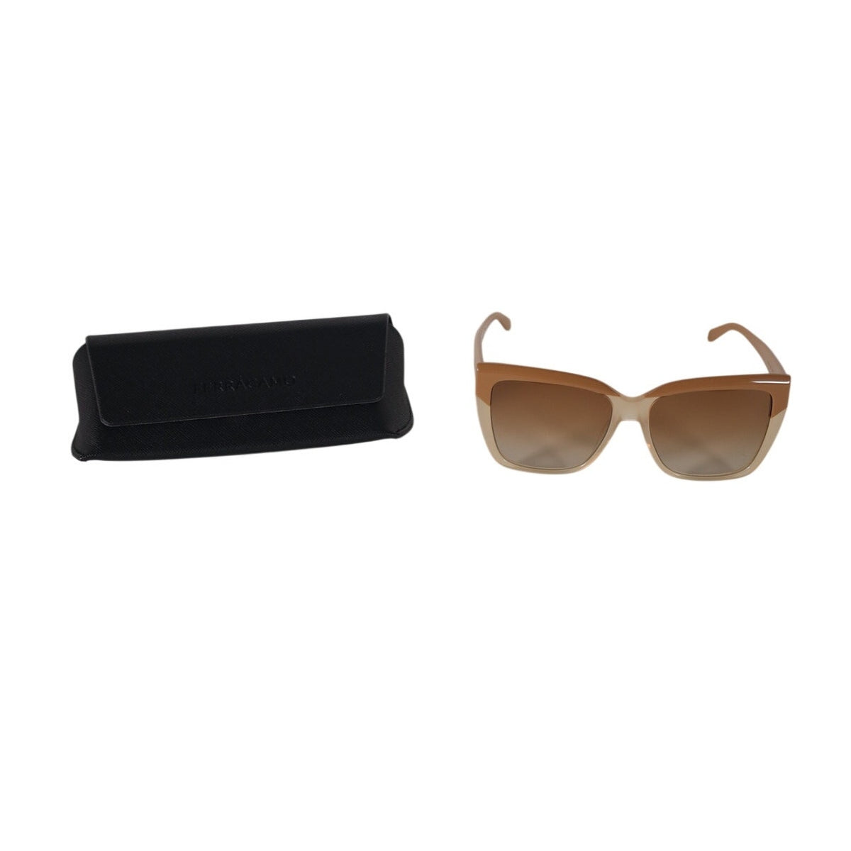 Salvatore Ferragamo Oversized Square Sunglasses - Caramel / Brown Gradient
