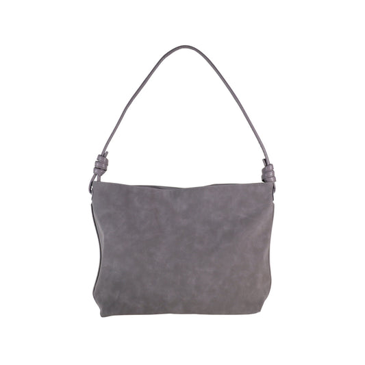 8 Other Reasons Betsy Slouch Tote Shoulder Bag – Stone Gray Suedette