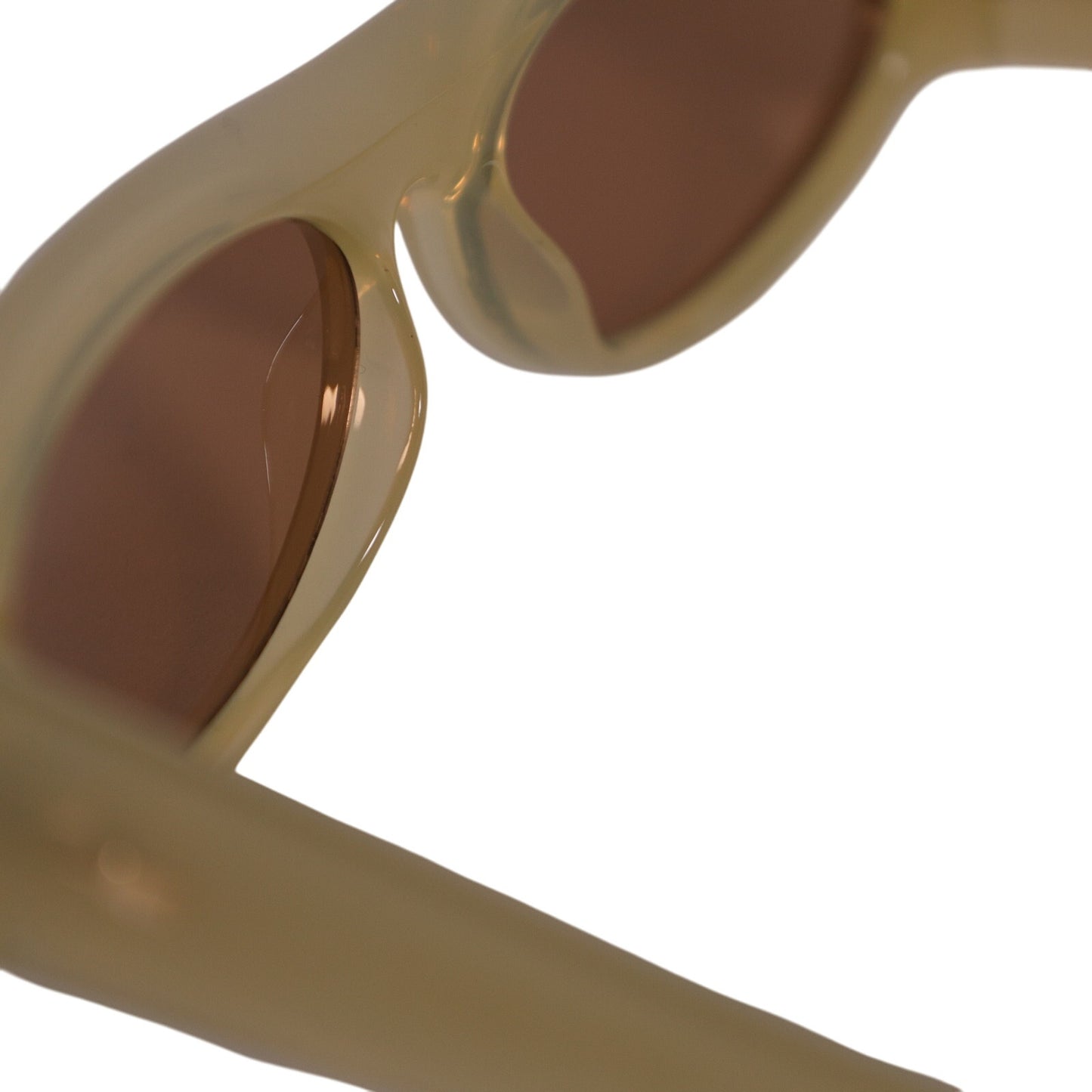 Le Specs LONG NIGHTS Narrow Rectangle Sunglasses - Pistachio / Brown