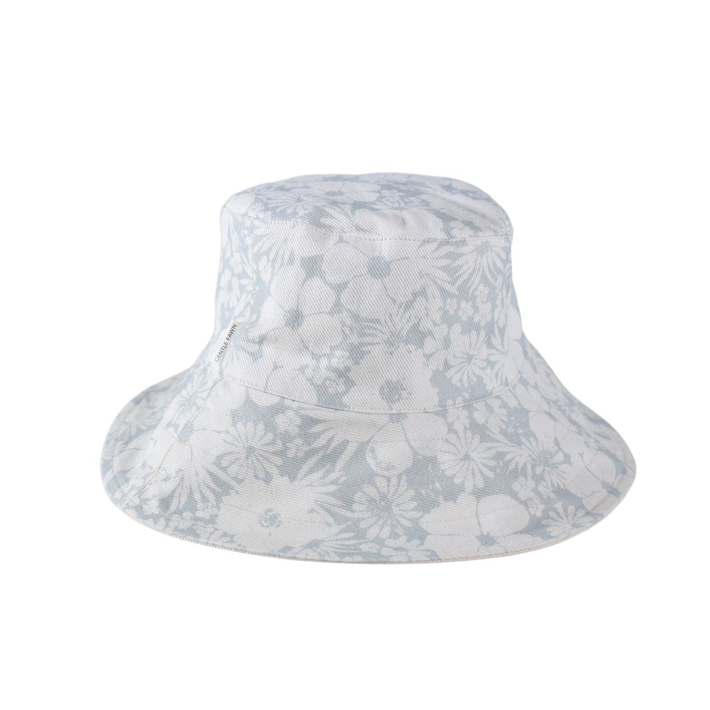 Gentle Fawn Womens Reversible Cotton Bucket Hat - Mist Tropic Floral - M/L