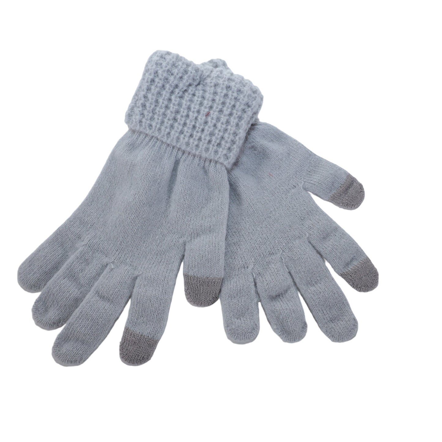 Style & Co Womens Winter Knit Gloves - One Size - Grey