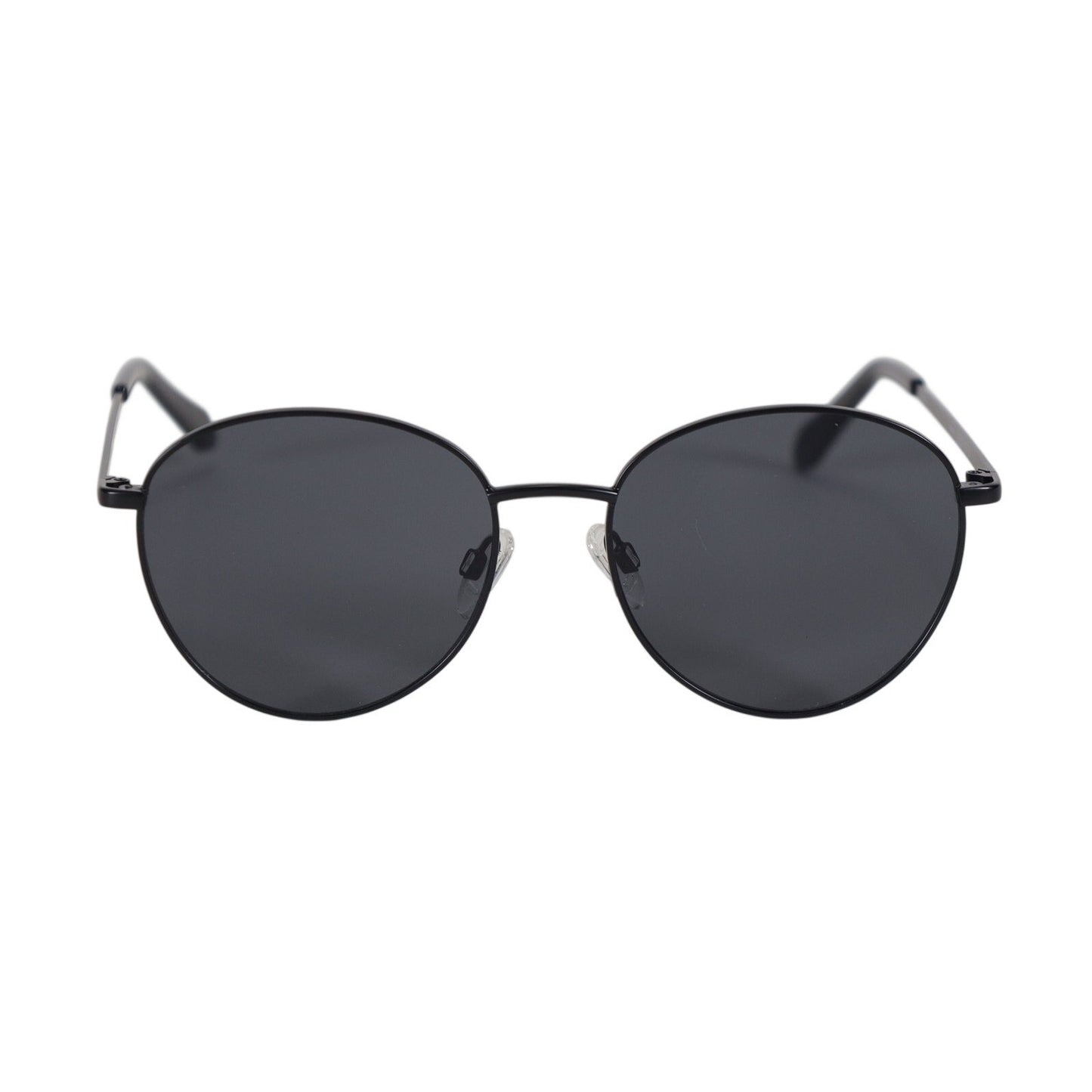 Quay Australia LOOP ME IN Round Oversized Sunglasses – Black / Black