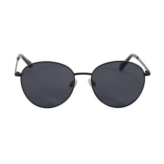 Quay Australia LOOP ME IN Round Oversized Sunglasses – Black / Black