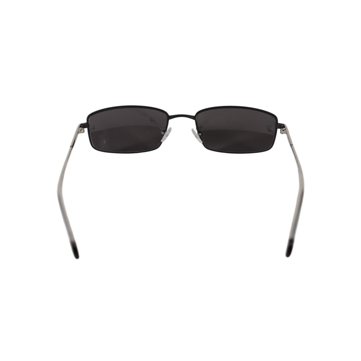 DKNY Slim Rectangle Metal Sunglasses - Black / Dark Grey - NWT