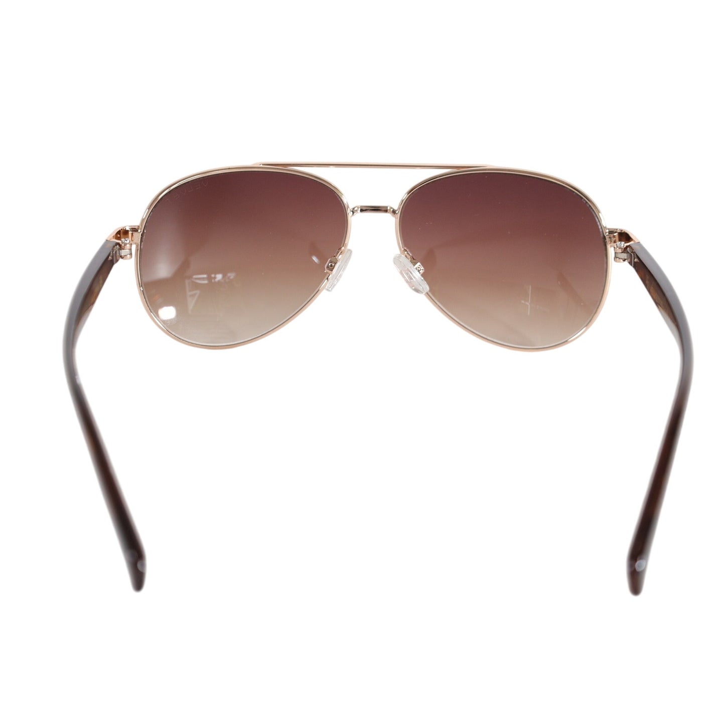 Velvet Eyewear BONNIE Aviator Sunglasses - Gold-Tortoise / Brown Gradient