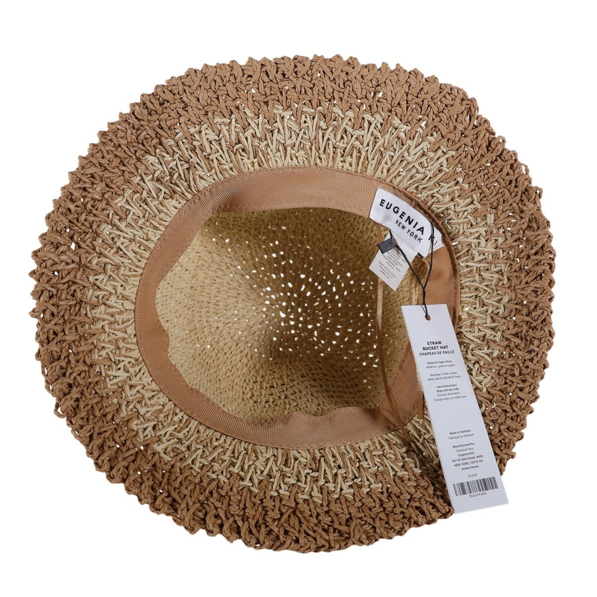 Eugenia Kim - Bailey Natural Ombre Straw Bucket Hat - Natural Tan / Brown