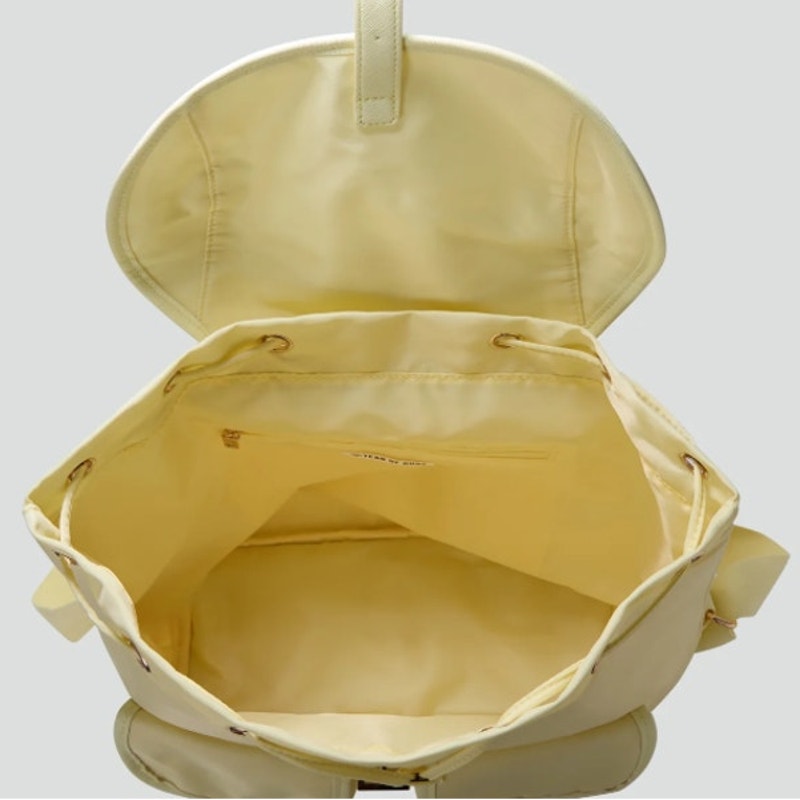 Year of Ours Nylon Drawstring Lightweight Backpack - Baby Yellow