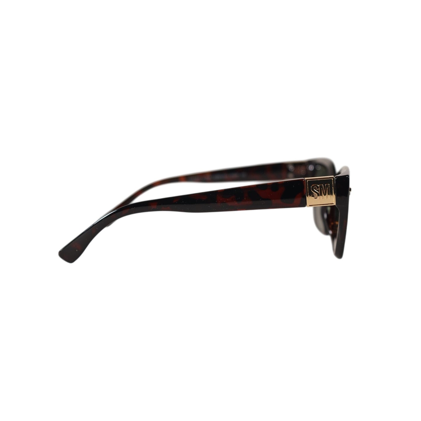 Steve Madden SHAINEY Cat Eye Women's Sunglasses - Dark Tortoise / Green