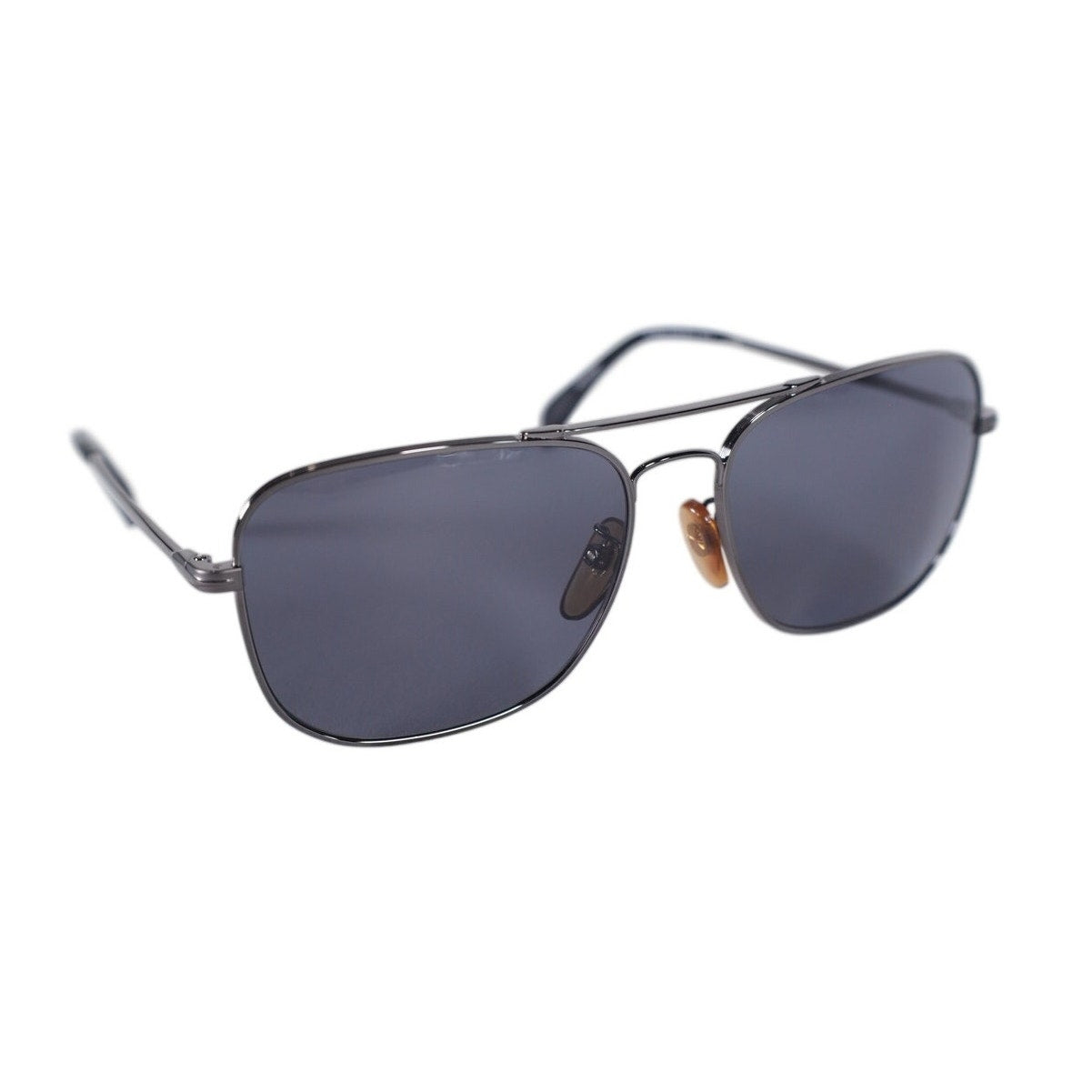 David Beckham Square Aviator Polarized Men's Sunglasses–Dark Ruthenium/Gray