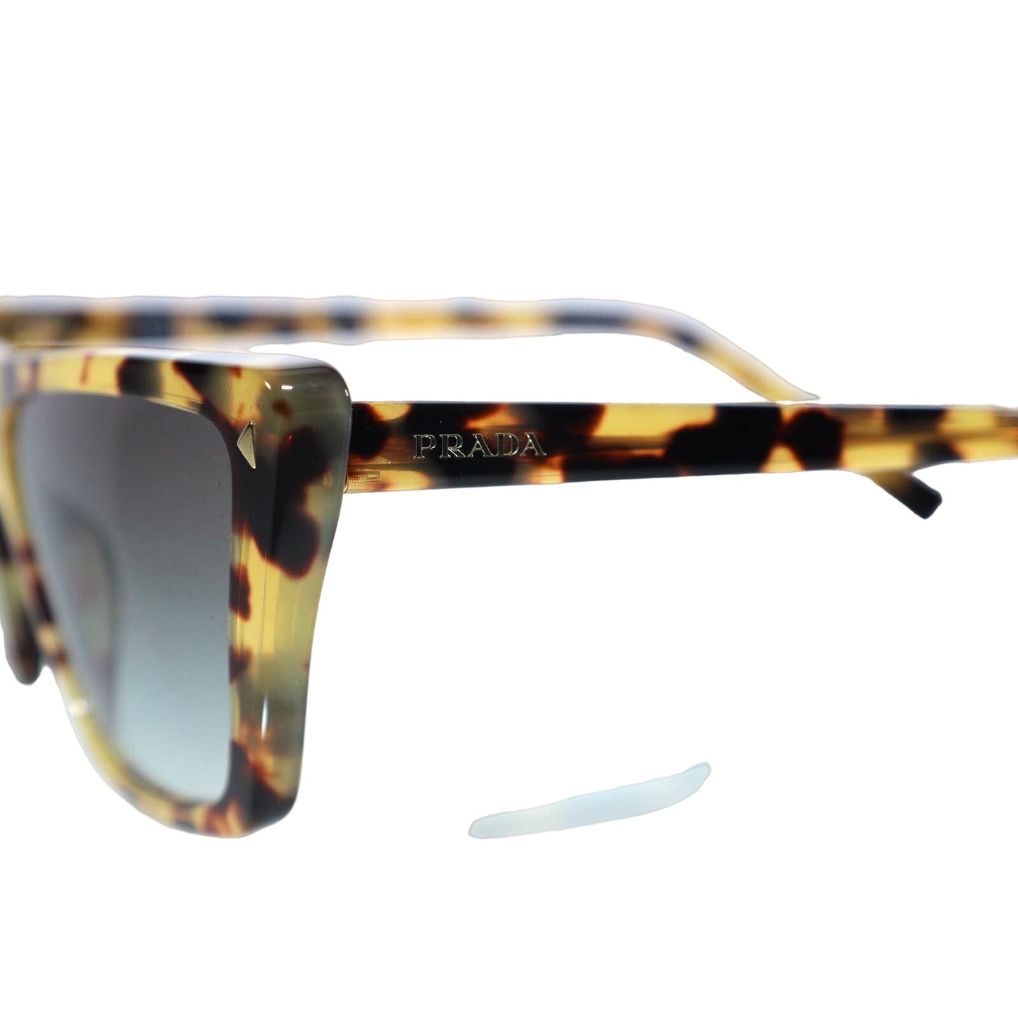 Prada Square Geometric Sunglasses - Medium Tortoise/Grey Gradient