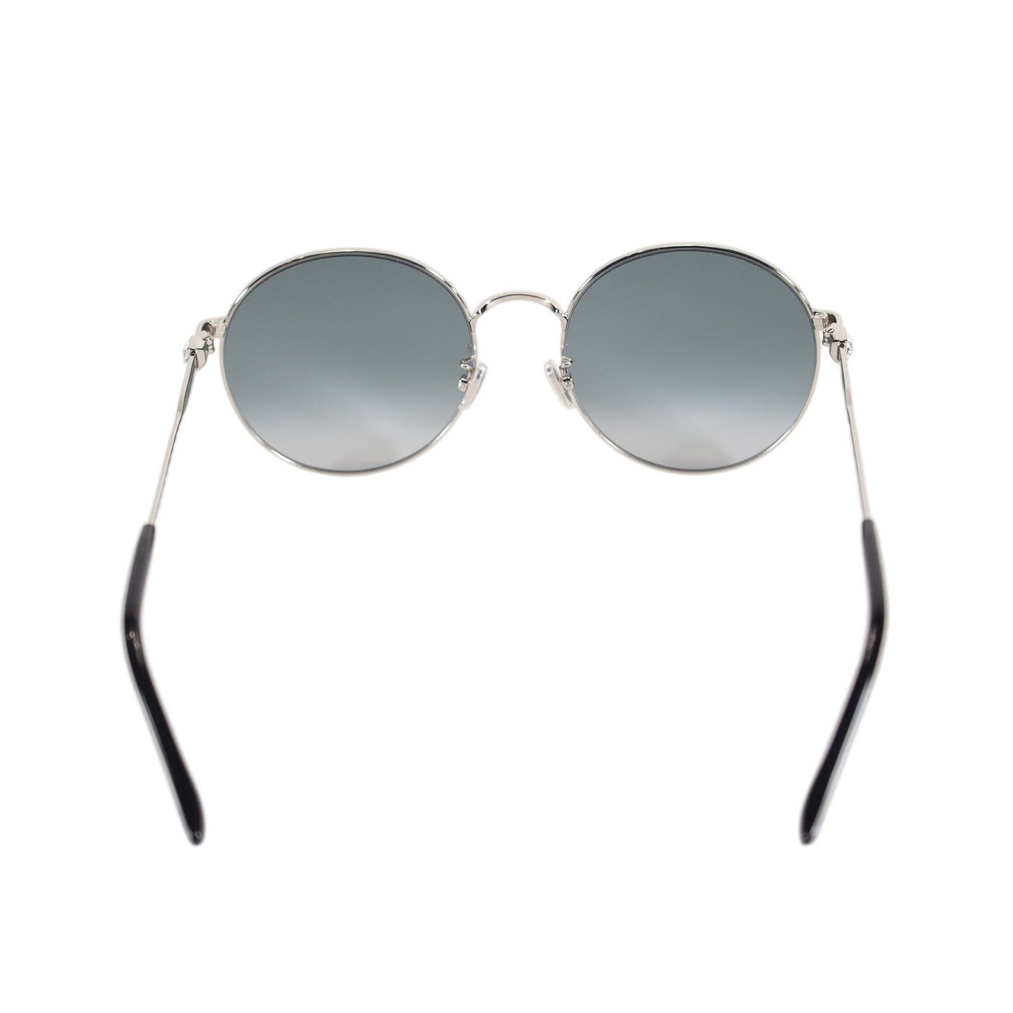 Jimmy Choo Round Metal Women’s Sunglasses – Palladium / Gray Gradient