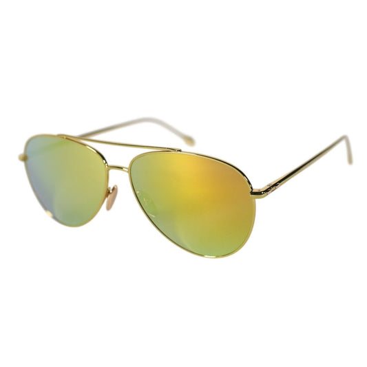 Isabel Marant Metal Aviator Sunglasses - Yellow Gold / Yellow Mirror