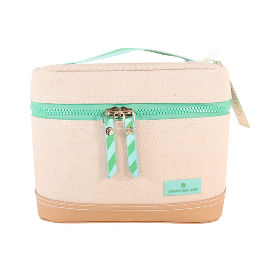 Spartina 449 Armada Travel Accessory Train Case - Flax / Green