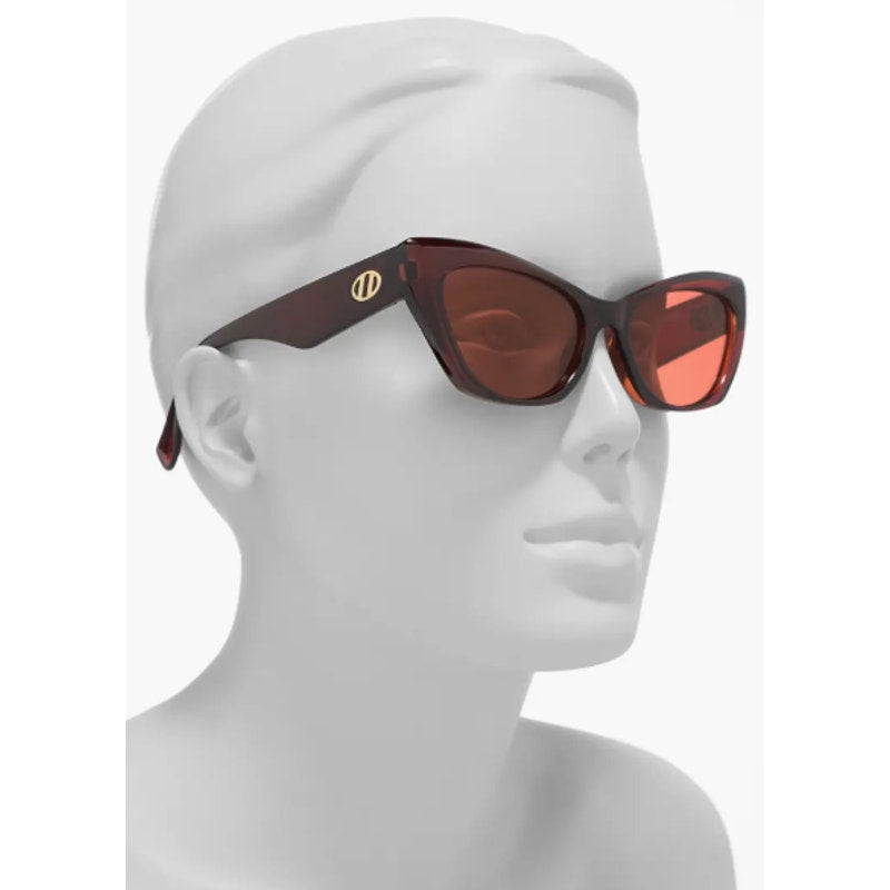 Le Specs EYE TRASH Cat Eye Womens Sunglasses - Chocolate Brown