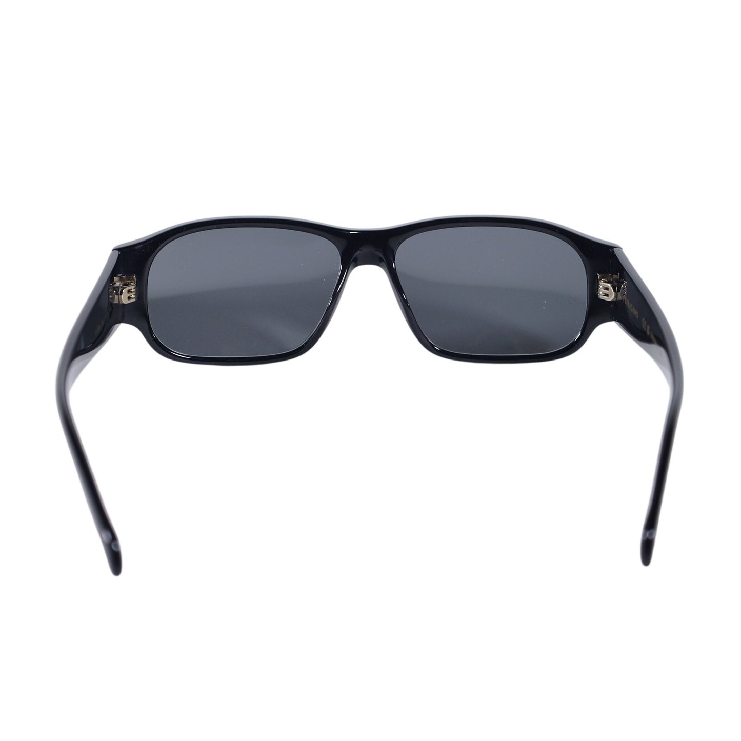 Salvatore Ferragamo Narrow Rectangle Mens Sunglasses - Black/Dark Grey