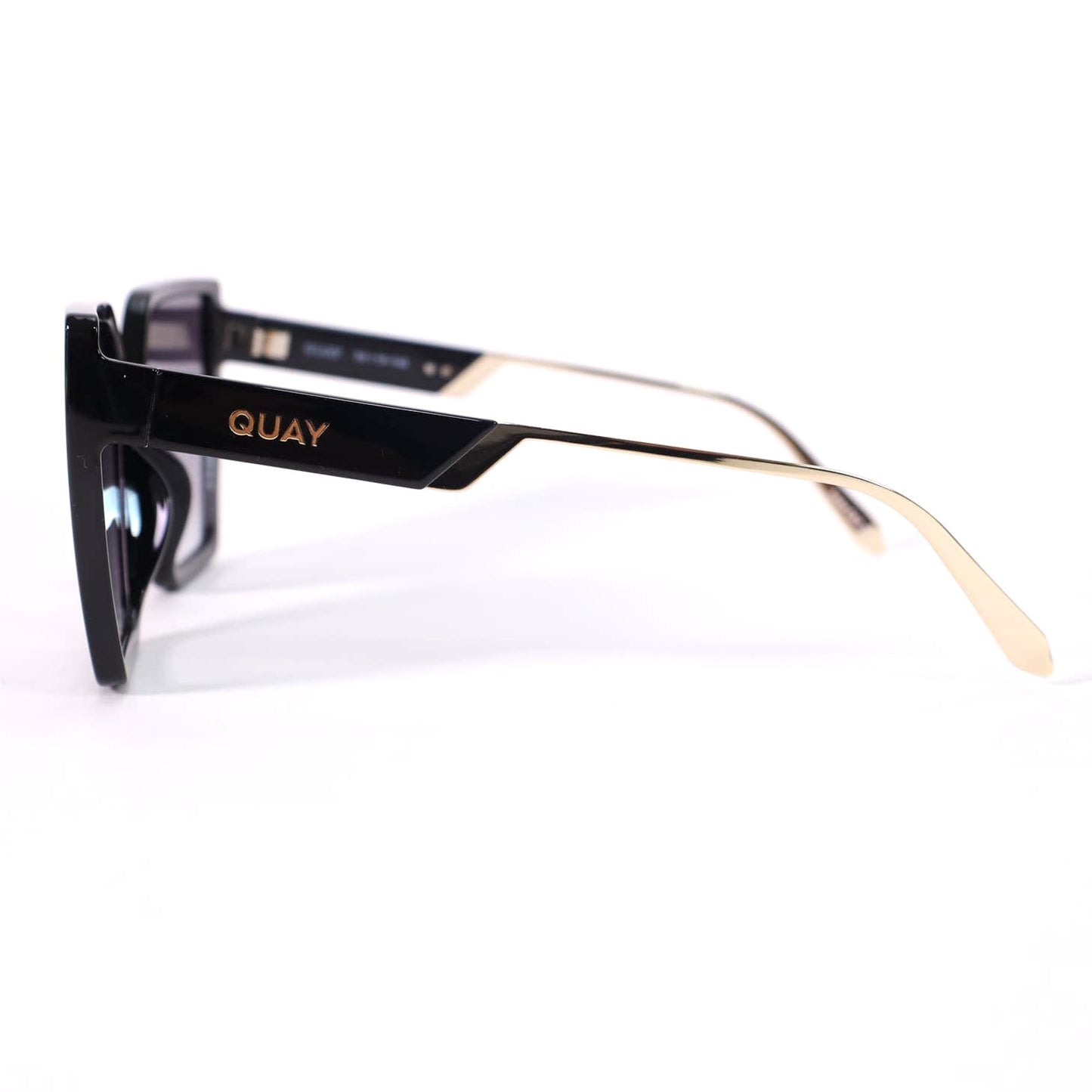 Quay Australia HOTEL LOBBY Oversized Womens Sunglasses - Black/Smoke