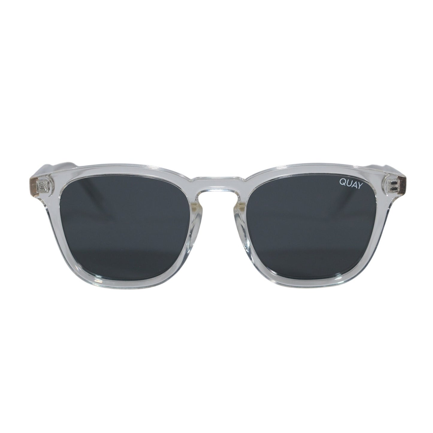 Quay Australia JACKPOT Round Sunglasses - Clear / Smoke