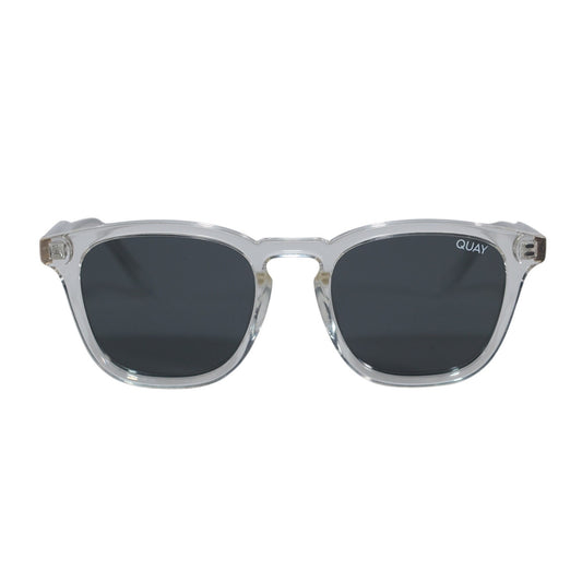 Quay Australia JACKPOT Round Sunglasses - Clear / Smoke