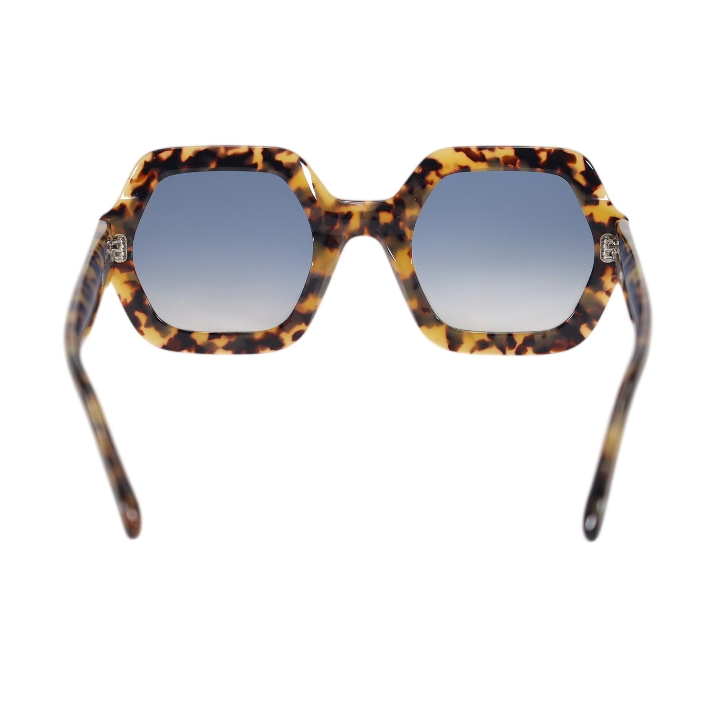 Isabel Marant Oversized Square Womens Sunglasses-Yellow Havana/Blue Gradient