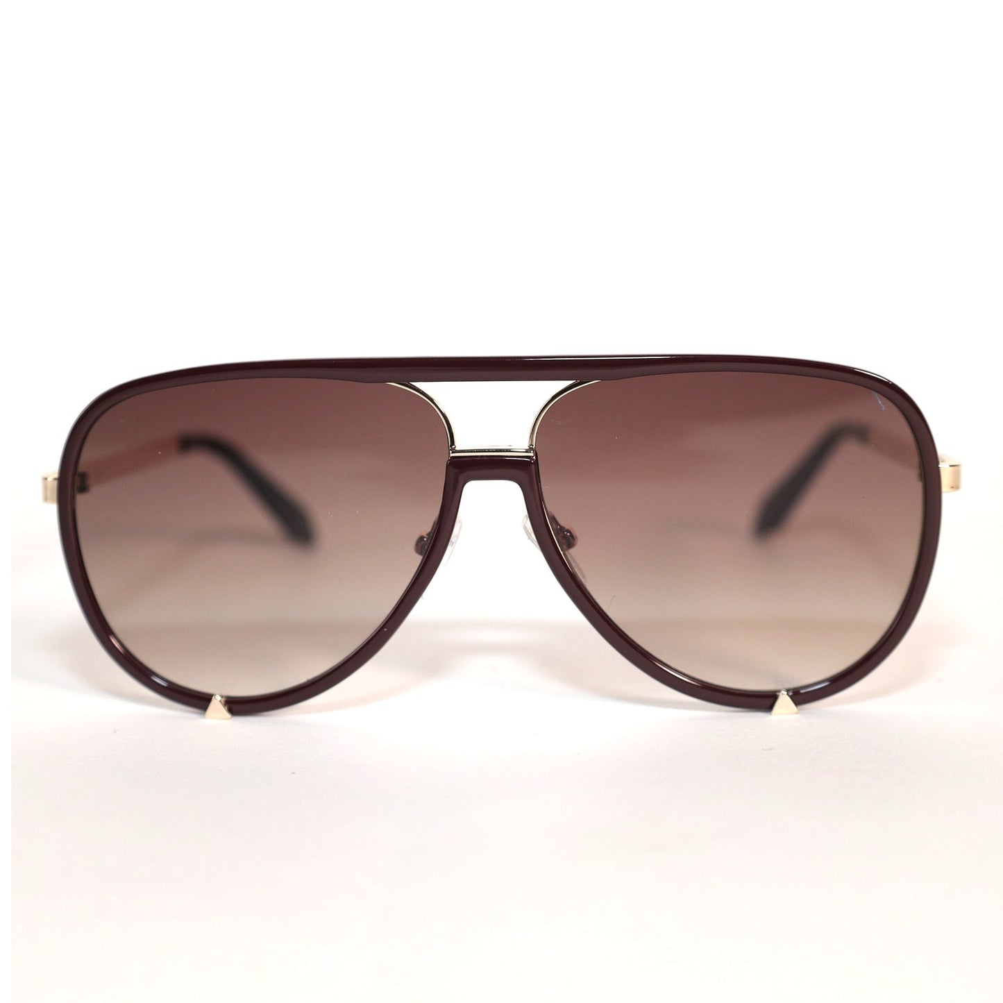 Quay Australia HIGH PROFILE Aviator Sunglasses - Espresso / Brown