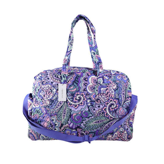 Vera Bradley Large Cotton Quilted Weekender Travel Bag - Floral Swirls