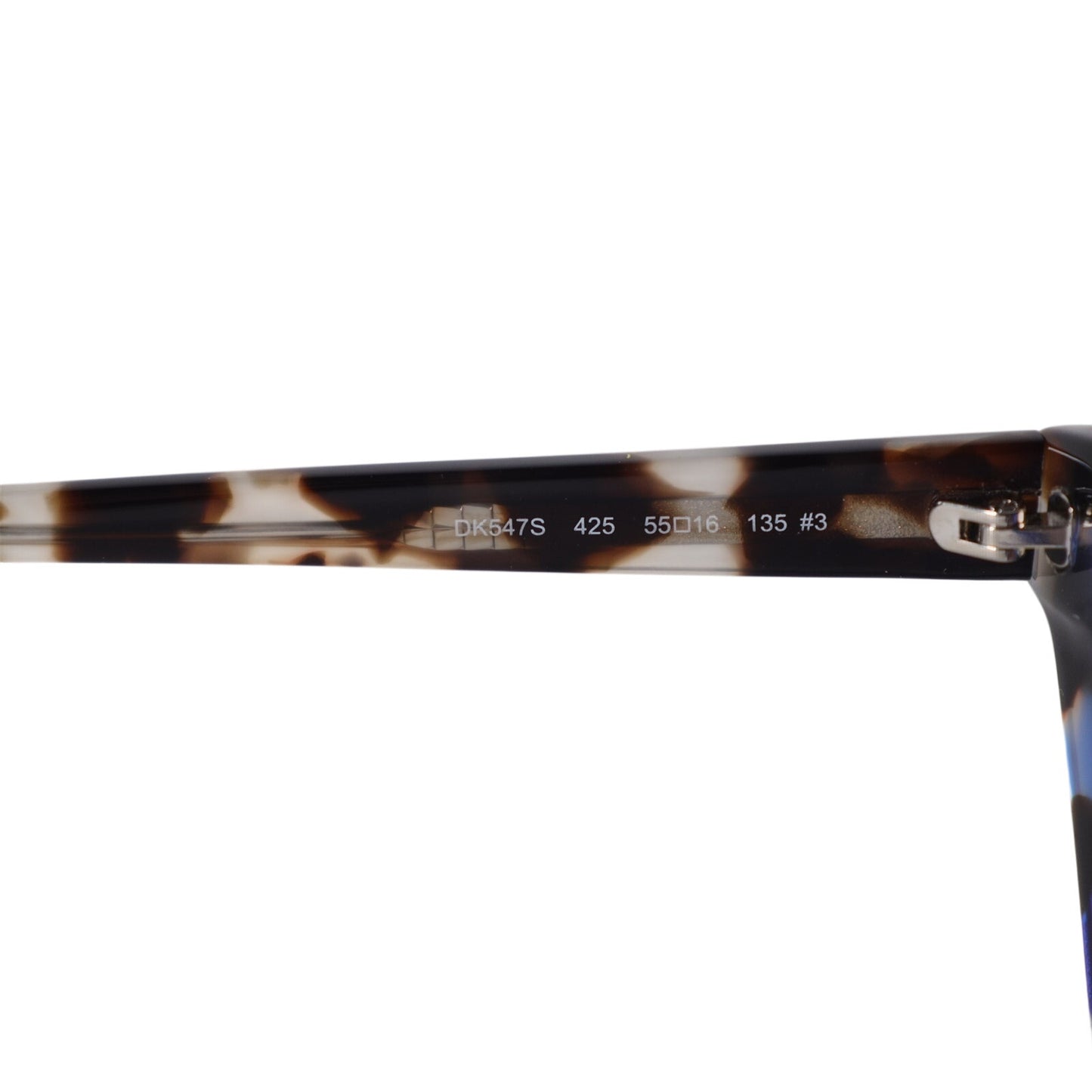 DKNY Narrow Cat Eye Womens Sunglasses – Cobalt Blue / Bone Tortoise – Retro Chic
