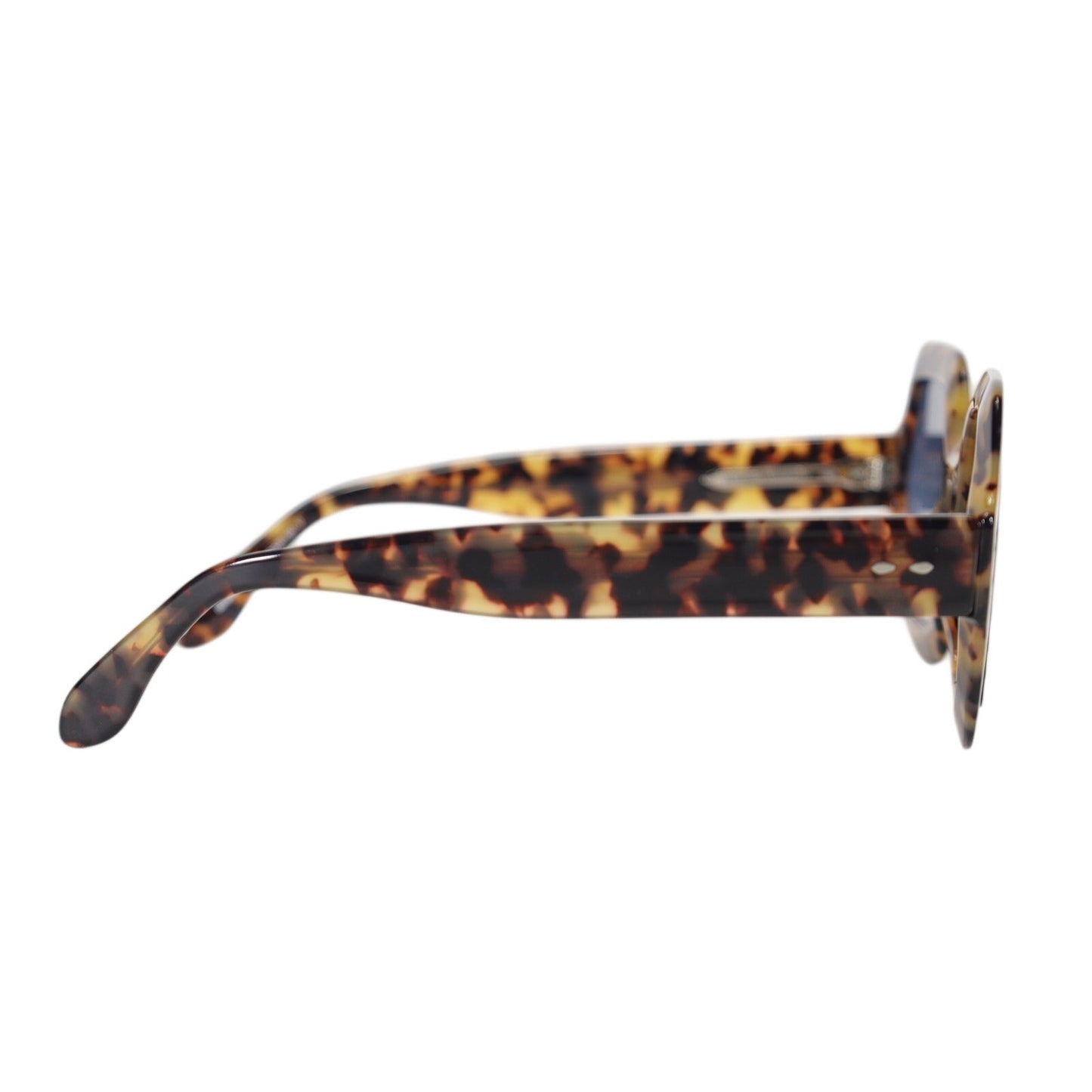 Isabel Marant Oversized Square Womens Sunglasses-Yellow Havana/Blue Gradient