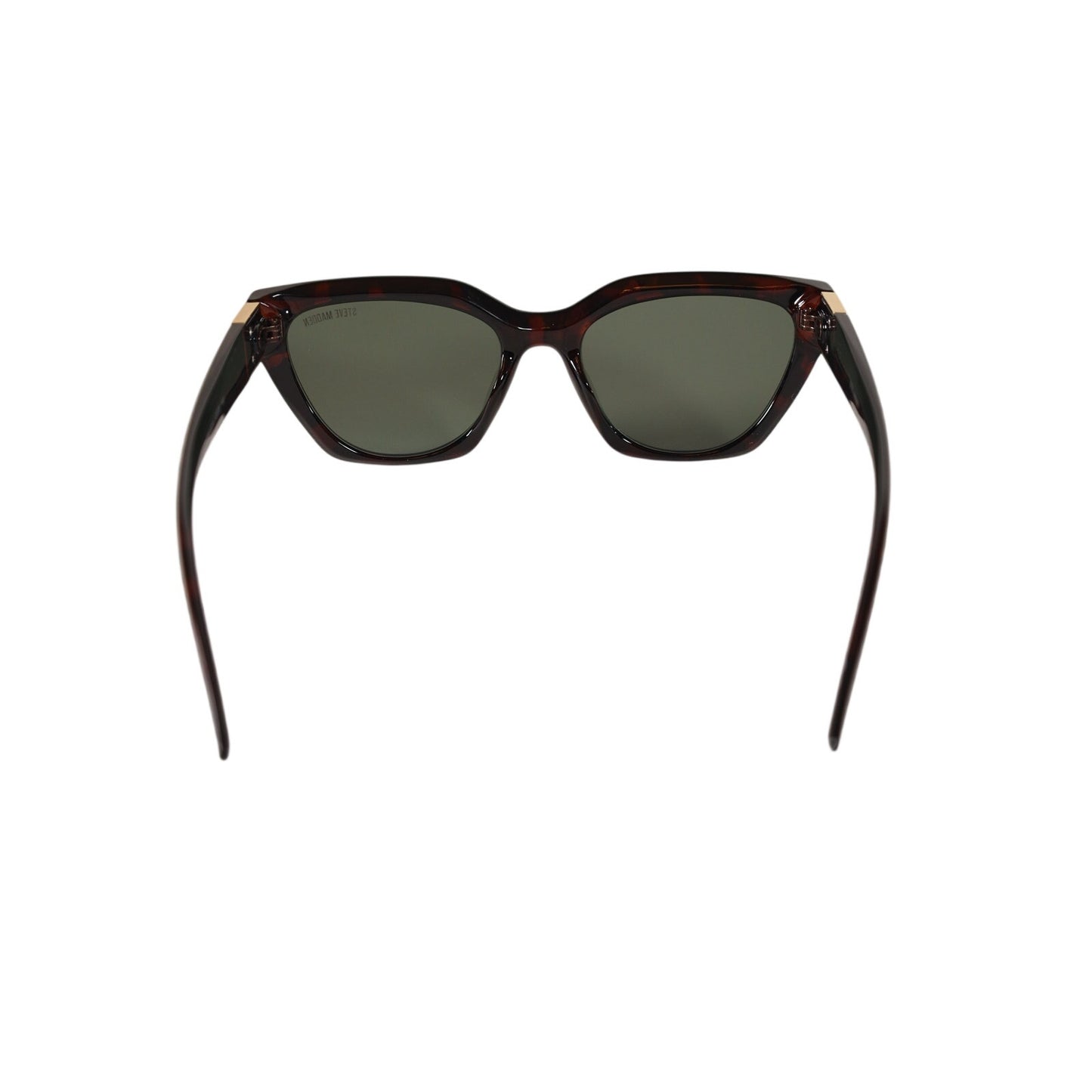 Steve Madden SHAINEY Cat Eye Women's Sunglasses - Dark Tortoise / Green