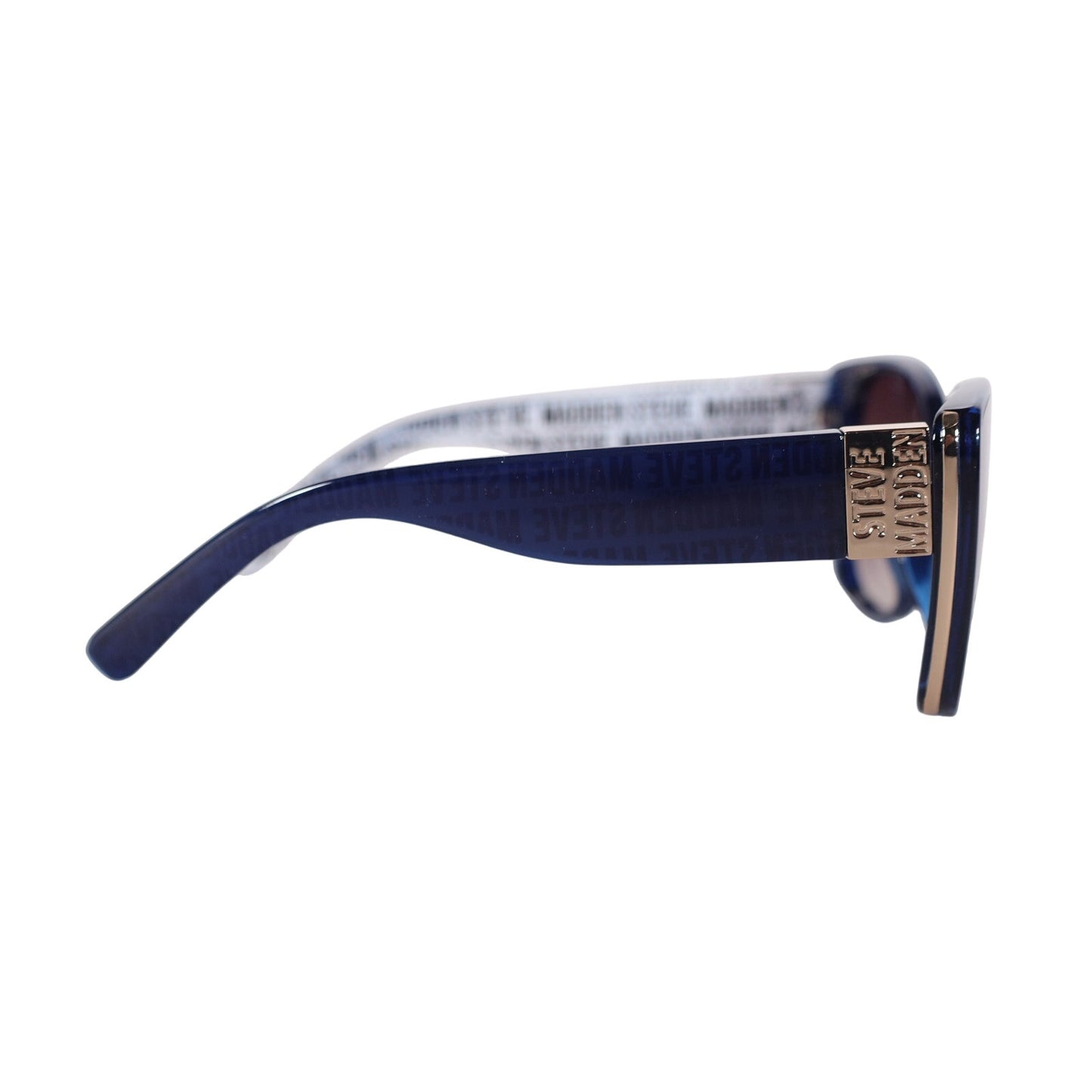 Steve Madden SHELBEA Oversized Cat Eye Sunglasses - Blue / Brown