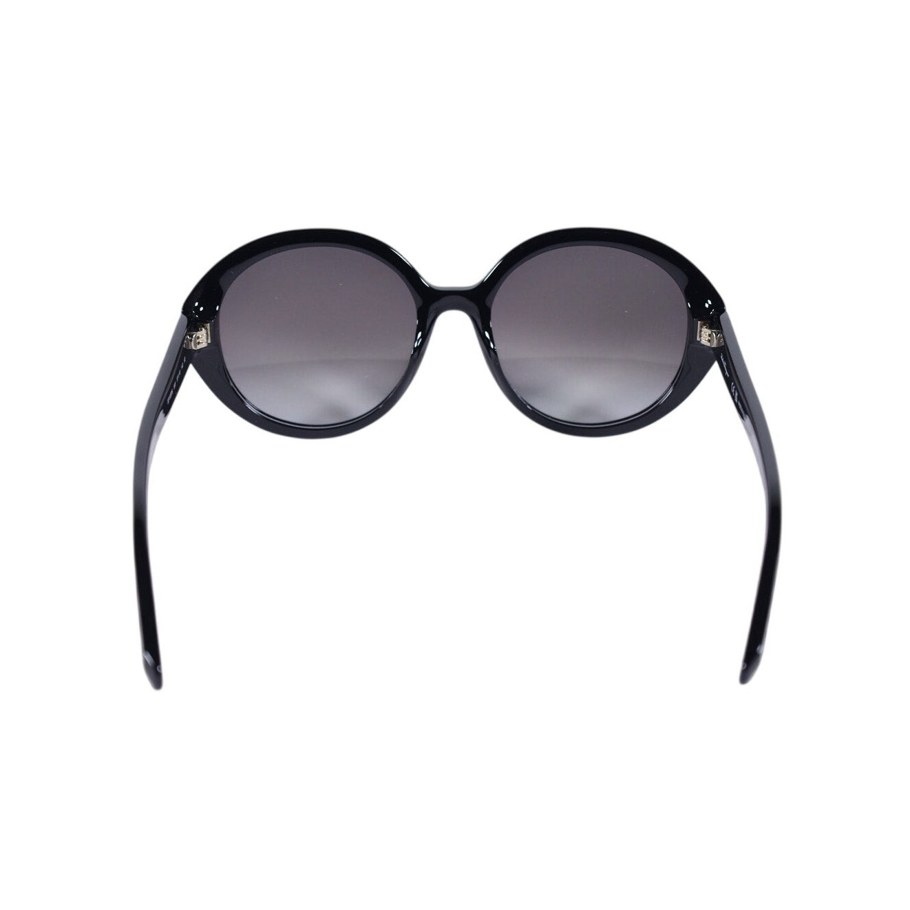 Salvatore Ferragamo Oval Round Women's Designer Sunglasses - Black / Grey
