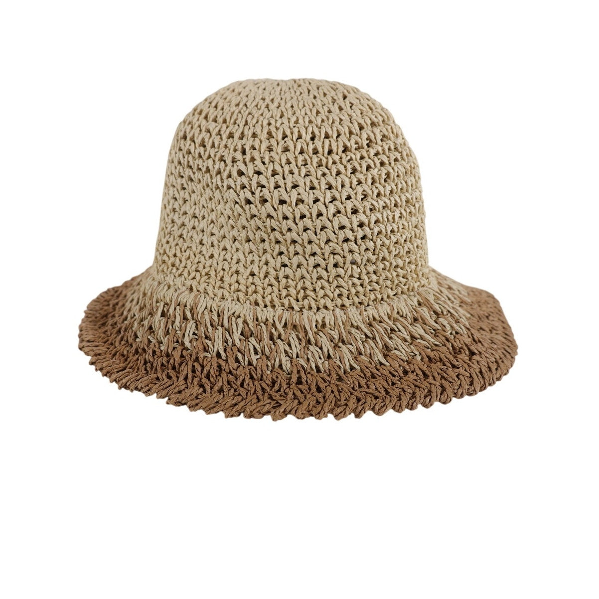 Eugenia Kim - Bailey Natural Ombre Straw Bucket Hat - Natural Tan / Brown