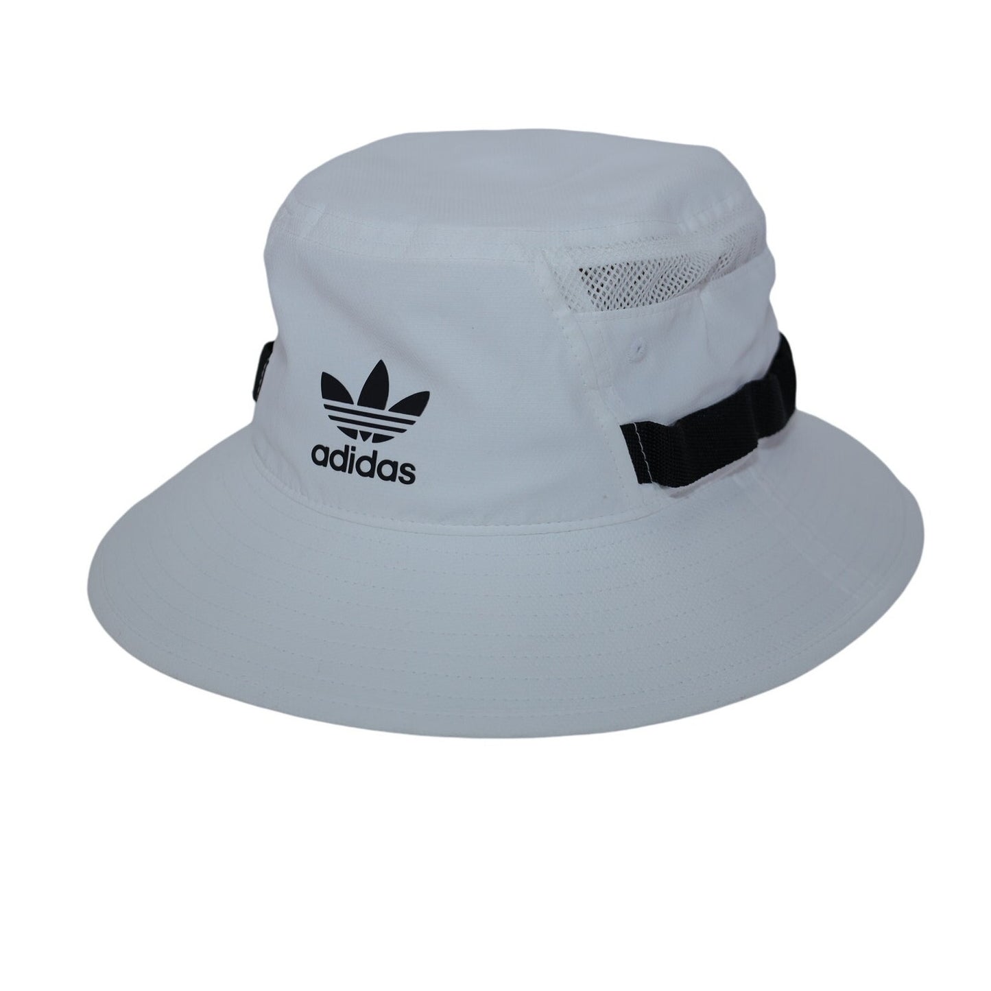 Adidas Mens Originals Webbing Boonie Sport Bucket Hat - S/M - Black/White