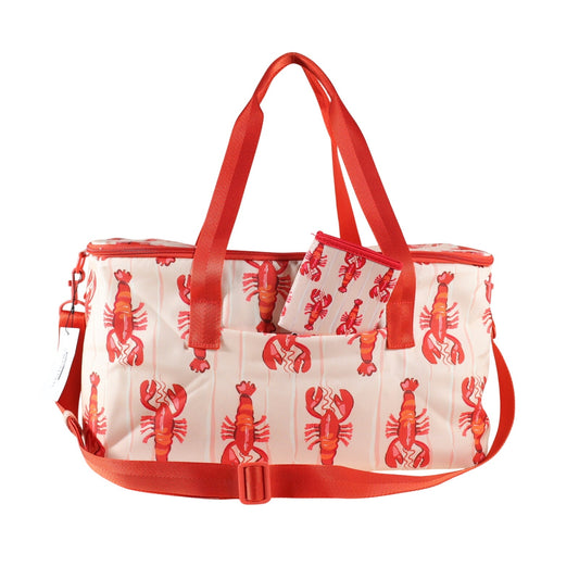 Vera Bradley Lobster Print Insulated Family Cooler Beach Picnic Travel Bag