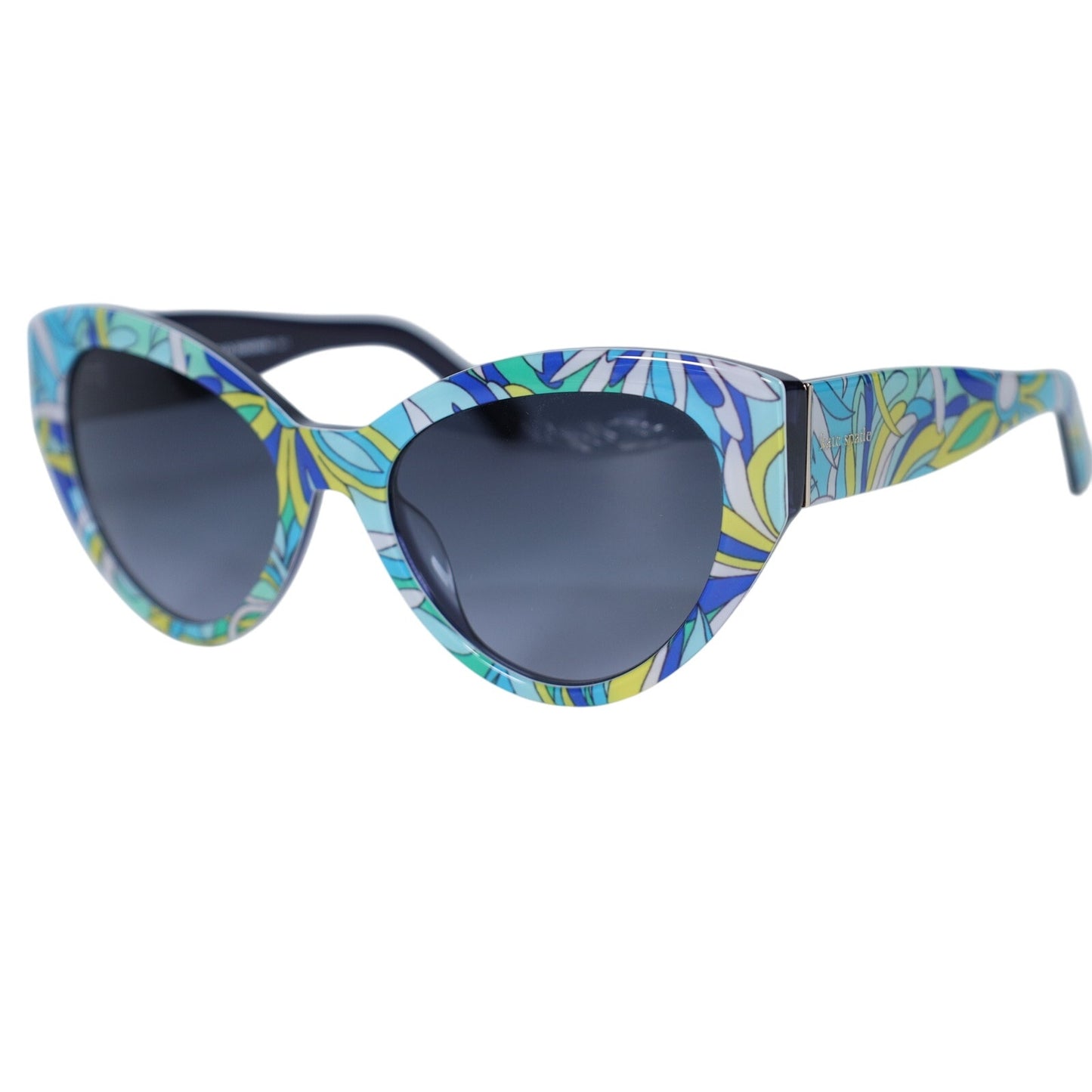 Kate Spade PAISLEIGH Floral Cat Eye Sunglasses - Blue Flower Print