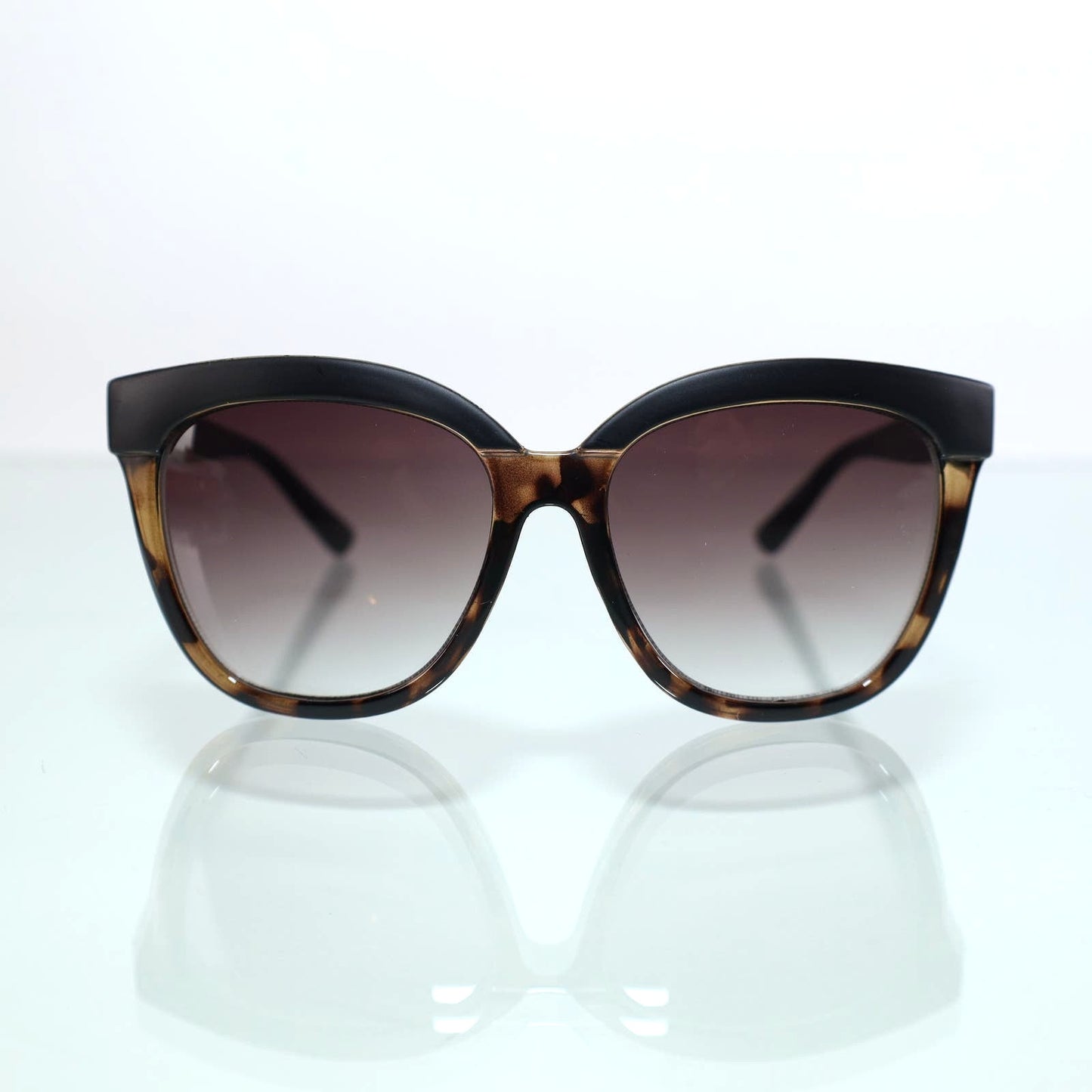 Kenneth Cole Reaction Oversized Sunglasses - Dark Havana/Gradient Brown