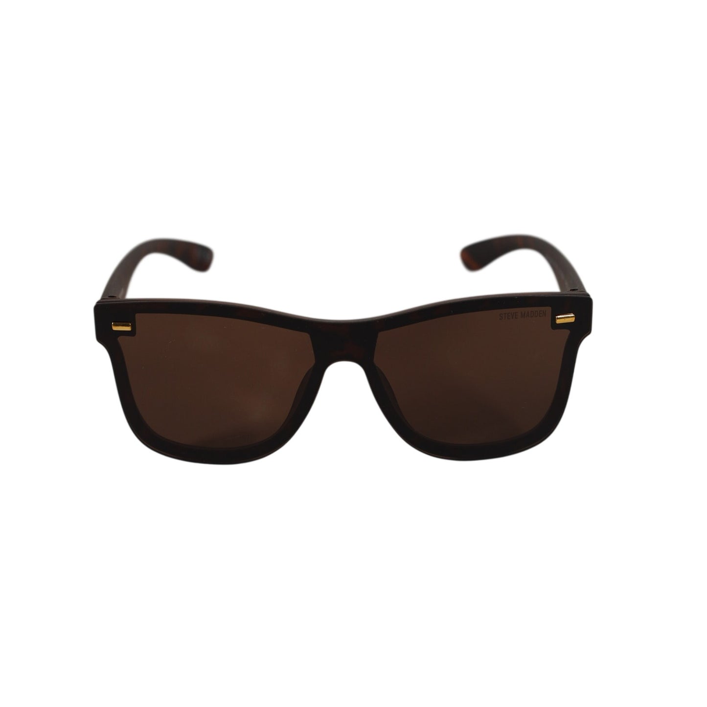 Steve Madden MARLINS Lightweight Shield Sunglasses - Tortoise / Brown