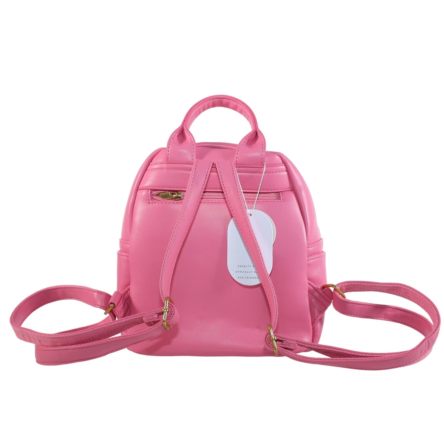 Melie Bianco Louise Recycled Vegan Leather Backpack - Pink